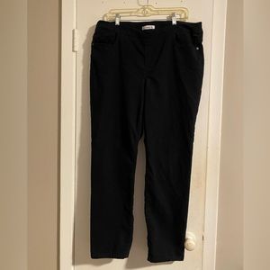 Liz Claiborne Amber Womens Mid Rise Straight Pull-On Pants size 16